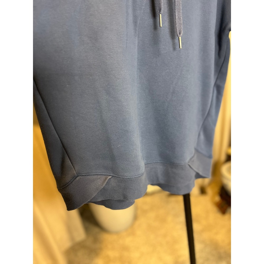 CALIA by Carrie Underwood Womens Blue Cowl Neck Fleece Pullover Hoodie Small - Picture 5 of 9